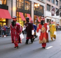 Giant performers at the Chinese NY Parade